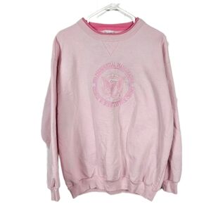 Vintage Womens XL Bush Cheney Pink Sweatshirt Crewneck 2005 Inauguration